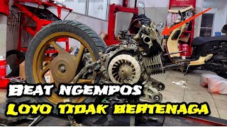 cara bongkar motor beat fi dan permasalahan nya