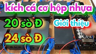 giới thiệu mẫu kích cá hộp nhựa 20 sò Đ ..và 24 sò Đ ...chuyên lóc trê lương cá ực nổ mang