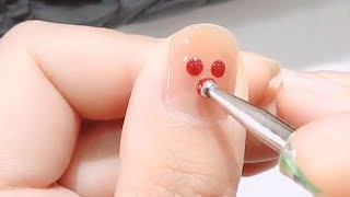 #nailsart Short Nails: How to do Easy NAILS Design #shorts