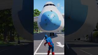 Captain America Destroyed The Cargo Plane ✈️ #shortsfeed #gta5 #youtubeshorts