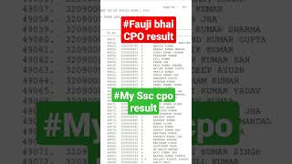 #Cpo_result #Ssc_cpo_result #Mycporesult #faujibhaikacporesult #army #Cpolover #ssb #ssc #ssclover😍😎