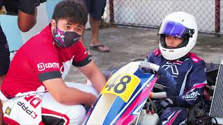 Racer ShaSha Quiñones, the youngest Senior Karter in the Phils.