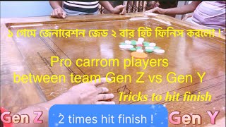 Pro carrom players between team Gen Z vs Gen Y | #carrom #viralvideo #challenge #games #fyp