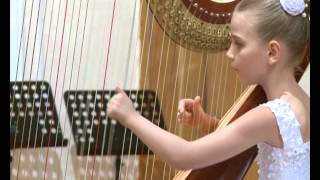 Anna Ilina, Harp: 7 years old girl shows great music abilities