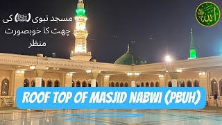 Roof top of Masjid Nabwi (PBUH) | مسجد نبوی (ﷺ) کی چھت کا خوبصورت منظر