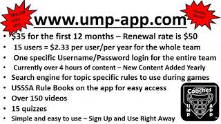 Fall Special for Coaches Ump App