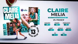 Claire Melia - FIBA Eurobasket Qualifiers 2025 (November 12, 2023 vs France)