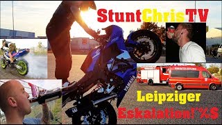 StuntChris | Stuntriding | Leipzig Roadtrip | Feuerwehreinsatz | Party eskalation |