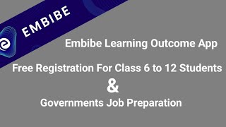 Free Student Registration Form/छात्र पंजीकरण फॉर्म 2022 || Embibe App 2022 for Class 6 to 12