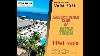 SAILOR'S BEACH CLUB - Charter Avion Turcia 2021