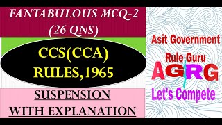 FANTABULOUS MCQ-2:CCS(CCA) RULES,1965