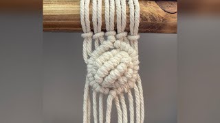 DIY Macrame Tutorial: circle pattern with Double Half Hitch Knot