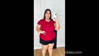 Blusa Canelada Feminina Plus size