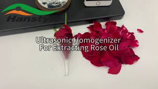 High Quality 20KHz Ultrasonic Homogenizer For Essential Rose Oil Extraction