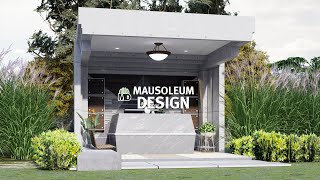 Mausoleum Design - Modern Open Mausoleum EP22