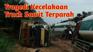 Tragedi kecelakaan truck sawittt