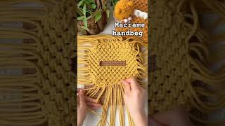 macrame stylish handbeg for beginners #diy #viral #shots #project #handbags #homemade #decoração