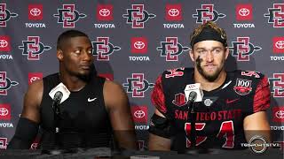 San Diego State Aztecs Jaylen Mayden (QB) & Caden McDonald #sdsufootball #ncaafootball #sdsu