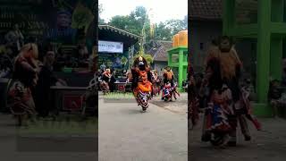 Seni Reog Macan Tutul sesi Tayongan feat Jaranan Buto #shorts