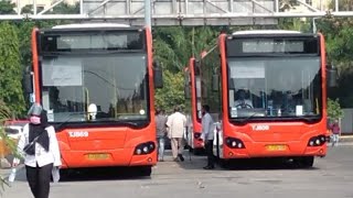 Trip Bus Metro Trans Stasiun Tanah Abang - Terminal Senen Mercedes Benz O500R Lowdeck