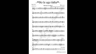 No le hago falta banda los recoditos (partituras) #music #partitura #musica #partiturasonline