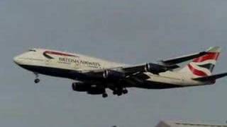 BA 747 im Anflug auf London Heathrow