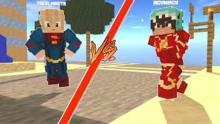 PELEAS DE SUPERHEROES EN MINECRAFT