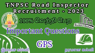 TNPSC Road Inspector / GPS/ Important Questions