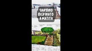 GIARDINO DA UN DISEGNO A MATITA