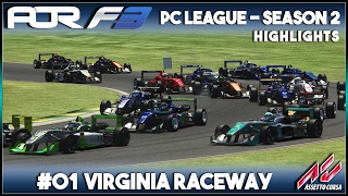 Assetto Corsa | AOR F3 PC League: Round 1 - Virginia Raceway (Highlights)