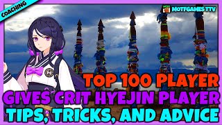 Rank 70 Global Crit Hyejin Player Gets Coached By Top 100 Player MOTFTTV | Two Matches Live ER:BS