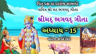 દરરોજ સાંભળો શ્રીમદ્ ભગવદ્ ગીતા અધ્યાય - 15| Shree Mad Bhagavad Gita Adhyay - 15|Gita Updesh| Krishn