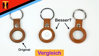 Apple AirTag - Lederhüllen Vergleich - Original vs Günstiger (Benazcap)