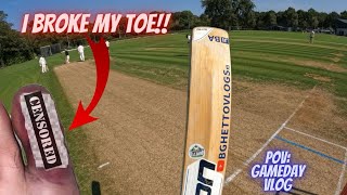 Playing Cricket On The Pitch I PREPARED! (POV: GameDay Vlog)