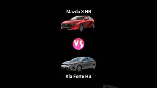 Mazda 3 HB vs Kia Forte HB (versiones tope)... #mazda #mazda3 #kia #kiaforte #automoviles #mexico