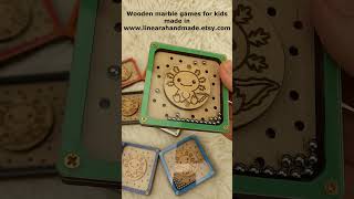 Axolotl Wooden Marble Game: The Ultimate Montessori Travel Toy for Kids!