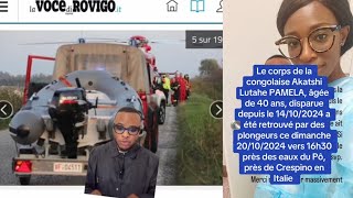 🔴UNE AUTRE CONGOLAISE RETROUVÉE M0RTE EN ITALIE. REVENONS SUR SA DISPARITION