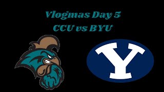 #18 Coastal Carolina vs #14 BYU Football 2020 | Vlogmas Day 5!