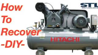 [How To Recover] An AirCompressor - Thay Nhớt Và Vệ Sinh Máy Bơm Hơi - Amateur - DIY