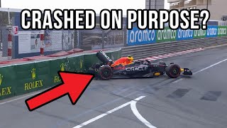 Did Sergio Perez crash on purpose in Monaco?