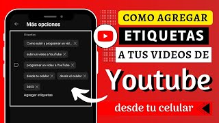 Como agregar etiquetas a tus videos de YouTube