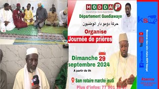 Journée de prières pour Bassirou diomaye faye et Ousmane sonko organisé par Moddap Guédiawaye...