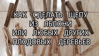 Как сделать щепу из яблони или любого другого плодового дерева