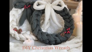 How to make a Chunky Christmas Wreath at home | Quick and easy tutorial