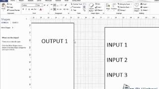 Microsoft Visio Audio Visual Connection Points