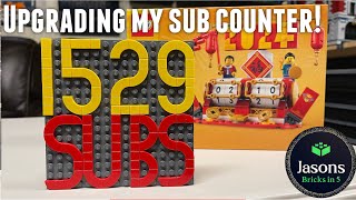 I upgraded my channel sub counter using the Festival Calendar Set