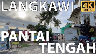 🇲🇾 Pantai Tengah Langkawi Beach Walking Tour [4K 60fps]