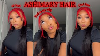 RED ROOTS WIG INSTALL FT. ASHIMARY HAIR| Shalaya Dae