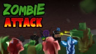 ROBLOX ZOMBIE ATTACK HIGHEST WAVE & SHOOTING GLITCH (EASY MONEY)