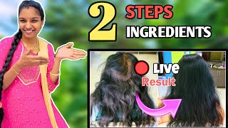 🔴LIVE RESULT 100% natural Hair Dye ✌️ STEP இல் 🤩 உங்கள் வெள்ளை முடி கருமையாக மாறும்😍 ❤️